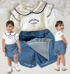 KOT ŞORT ETEKLİ YAZLIK TAKIM