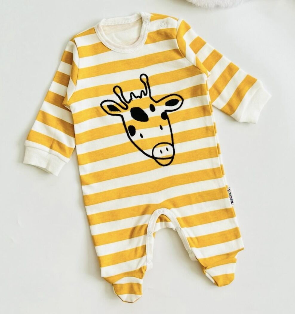 ZÜRAFA BASKILI ÇİZGİLİ TULUM