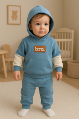 BRO YAZILI KAPŞONLU 2 Lİ TAKIM