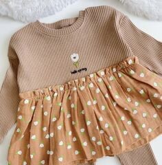 LALE BASKILI FİTİLLİ TAKIM