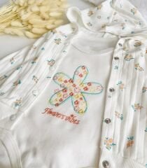 ÇITIR ÇİÇEK DETAYLI 3 LÜ TAKIM