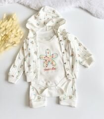 ÇITIR ÇİÇEK DETAYLI 3 LÜ TAKIM