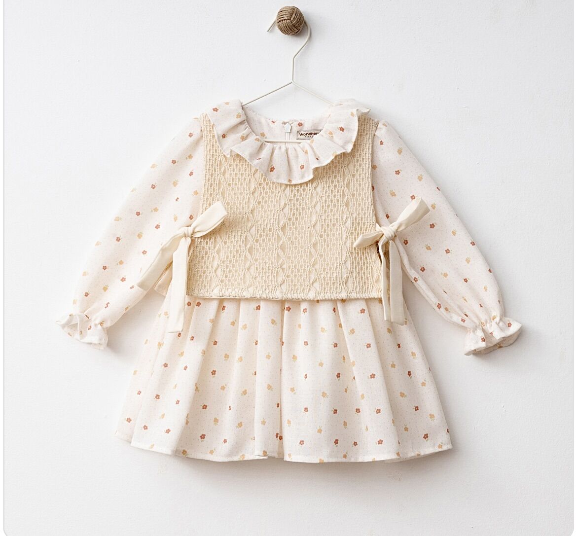 DANTEL YELEK DETAYLI ÇITIR ELBİSE