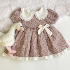 PRENSES BEBE YAKA ELBİSE
