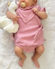 ORGANİK MÜSLİN 2 Lİ ROMPER