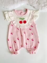 KİRAZ BASKILI MÜSLİN TULUM