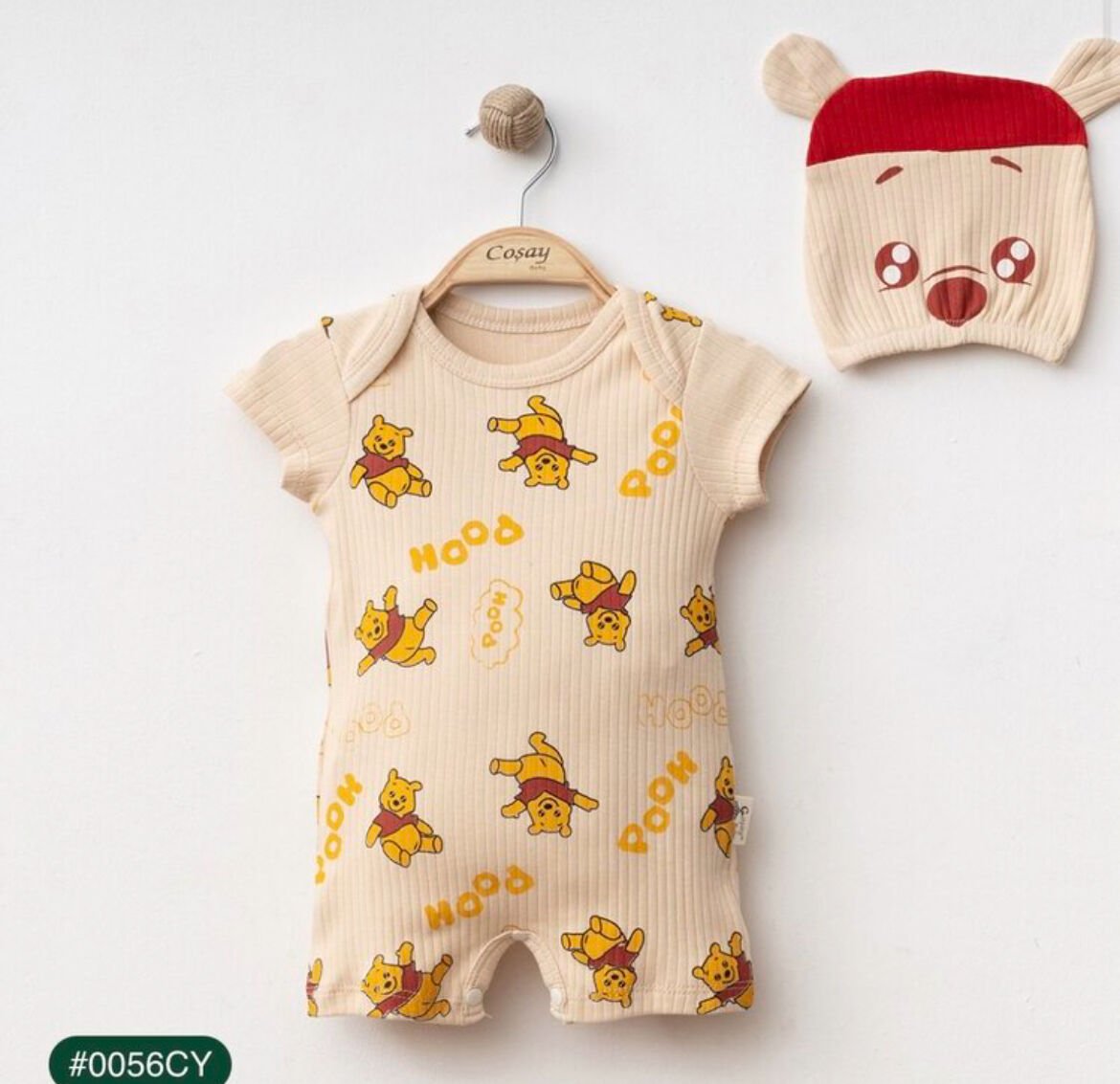 POOH BASKILI 2'Lİ YAZLIK TULUM