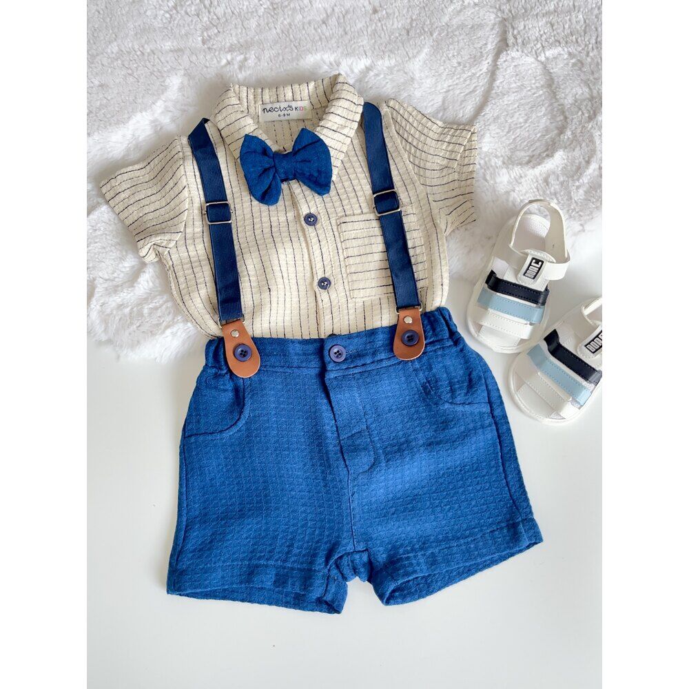 TANDİL ÇİZGİLİ GÖMLEKLİ 4'LÜ TAKIM