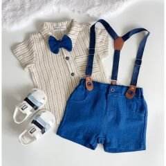 TANDİL ÇİZGİLİ GÖMLEKLİ 4'LÜ TAKIM