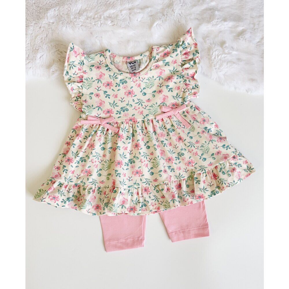 ÇİÇEK BASKILI YAZLIK TAKIM