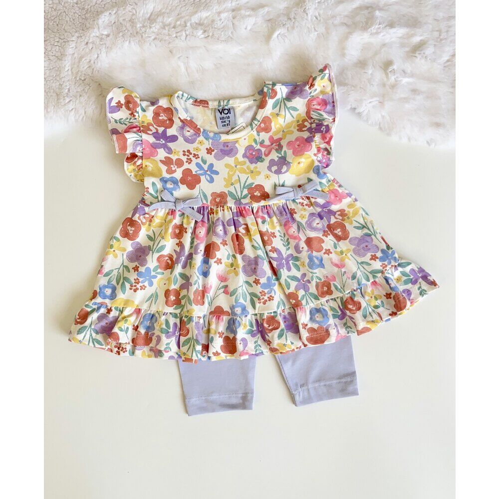 ÇİÇEK BASKILI YAZLIK TAKIM