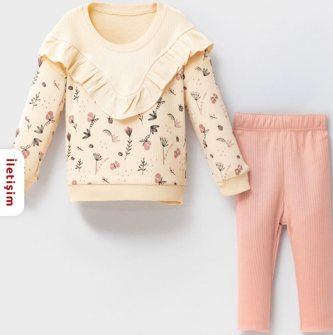 FIRFIRLI ÇİÇEKLİ 2 Lİ TAKIM