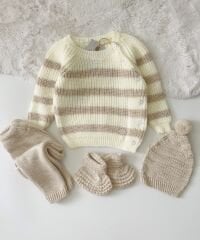 ÇİZGİLİ 4 LÜ ÖRGÜLÜ TAKIM