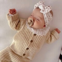 ORGANİK 3 LÜ KIŞLIK ÖRGÜ TAKIM(kahverengi)