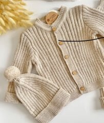 ORGANİK 3 LÜ KIŞLIK ÖRGÜ TAKIM(kahverengi)