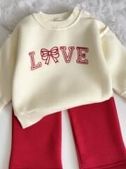 LOVE NAKIŞLI 3 İP ŞARDONLU KIŞLIK TAKIM