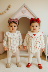 GÜL BASKILI BANDANALI RAMPER