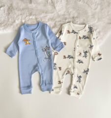 KEDİ VE FARE BASKILI 2 Lİ TULUM