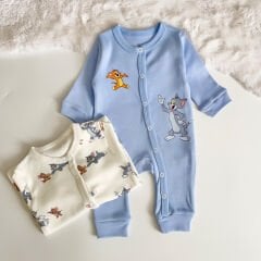 KEDİ VE FARE BASKILI 2 Lİ TULUM