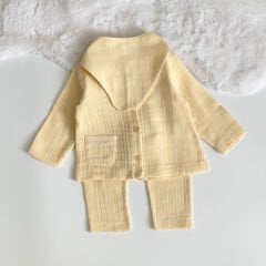 MÜSLİN SOFT BEBEK SARISI 3 LÜ TAKIM