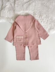 MÜSLİN SOFT BEBEK PEMBESİ3 LÜ TAKIM