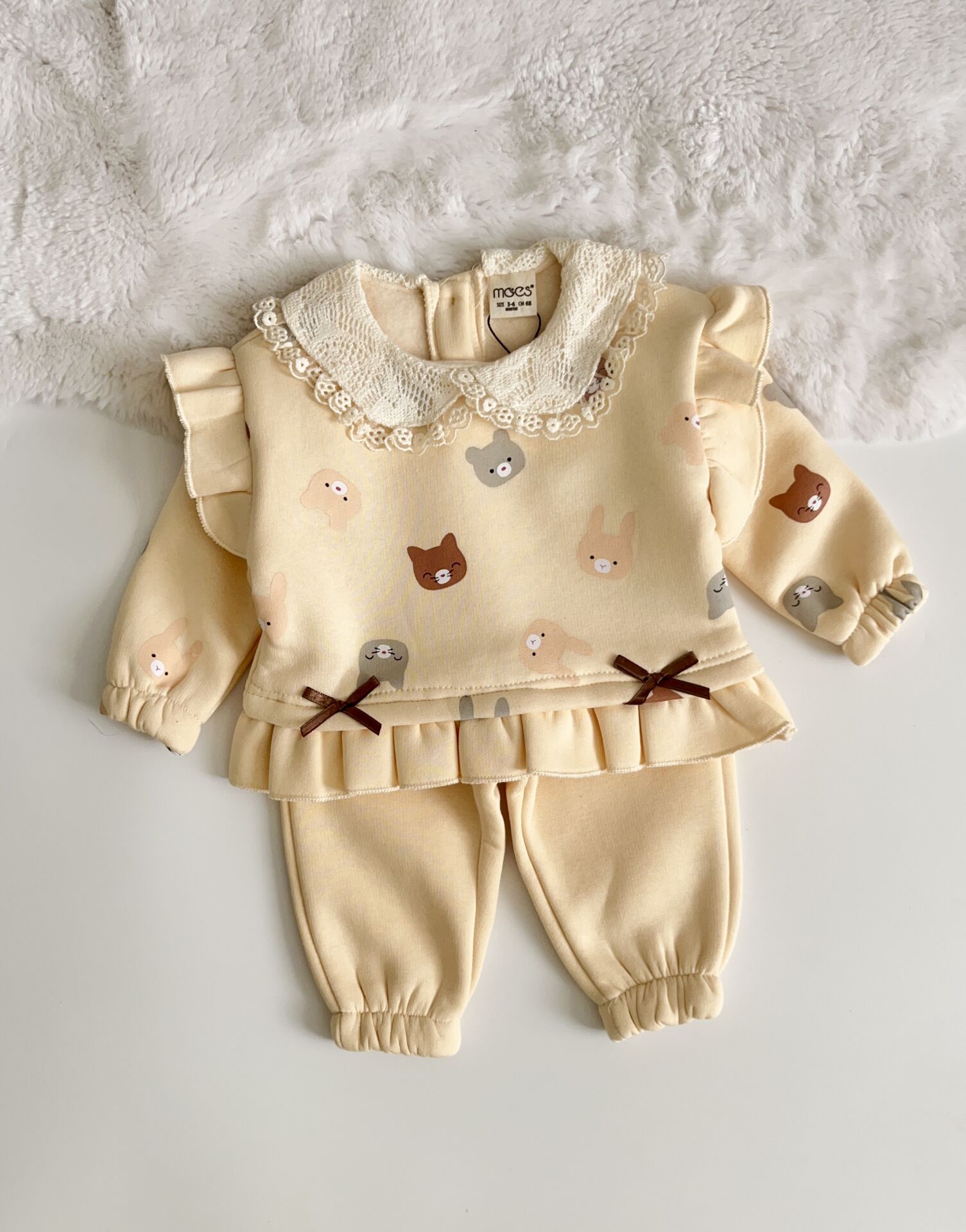 3 İP ŞARDONLU TAVŞAN BASKILI TAKIM