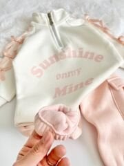 3 İP ŞARDONLU FİYONK KOLLU KARGO PANTOLONLU TAKIM