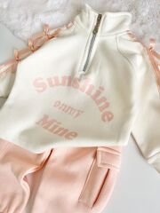 3 İP ŞARDONLU FİYONK KOLLU KARGO PANTOLONLU TAKIM