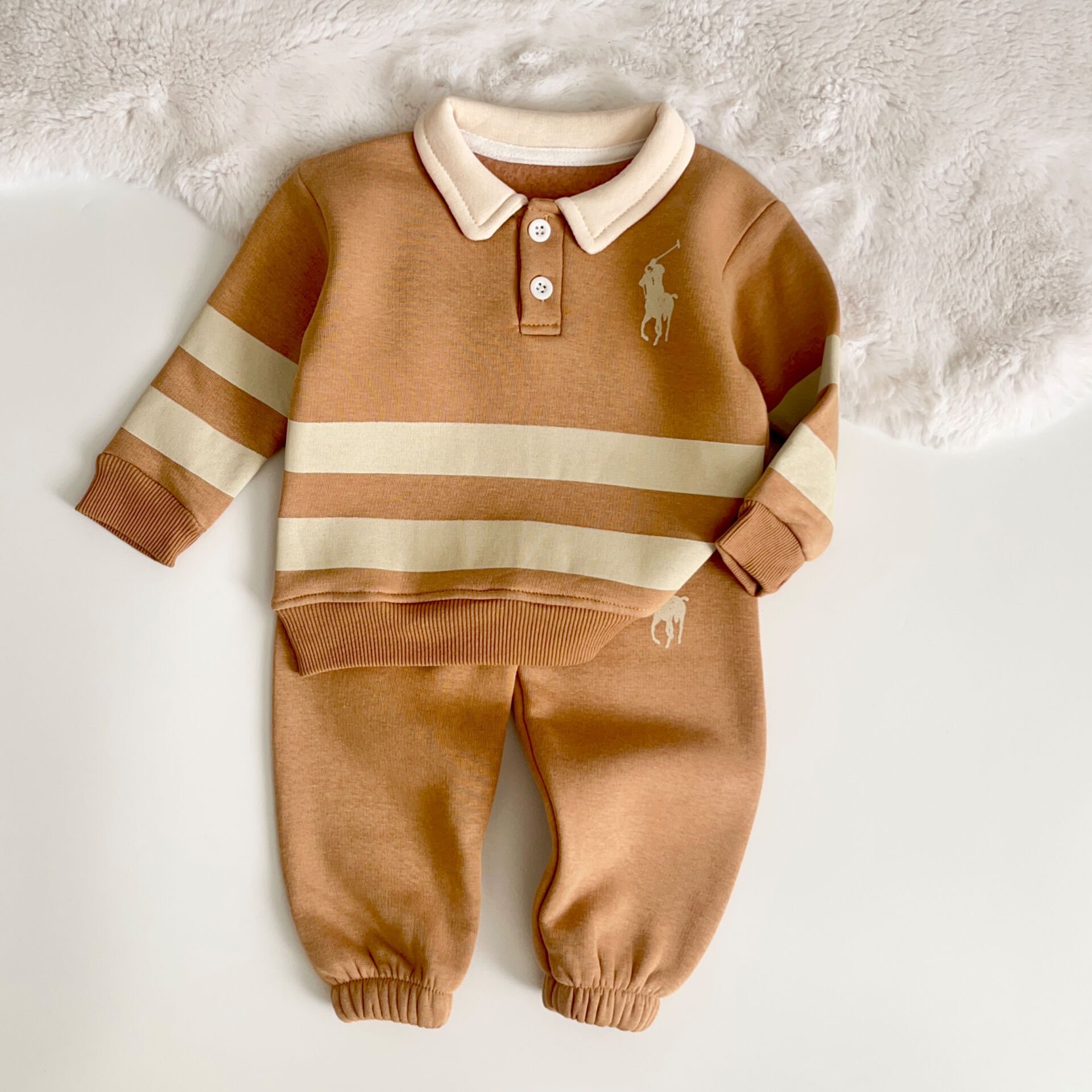 3 İP ŞARDONLU POLO BASKILI TAKIM