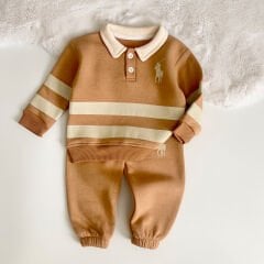 3 İP ŞARDONLU POLO BASKILI TAKIM